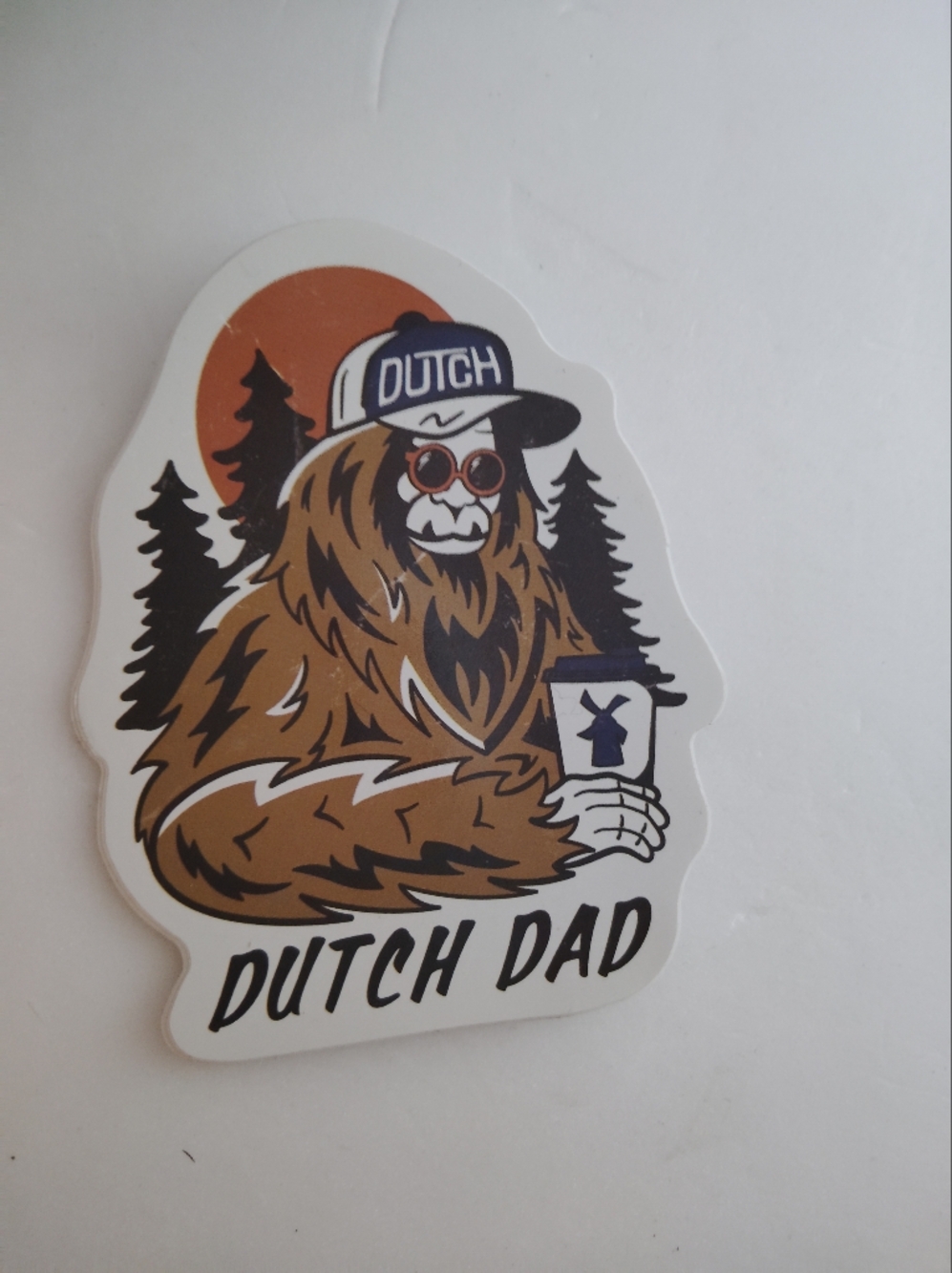Dutch Dad Sasquatch Sticker